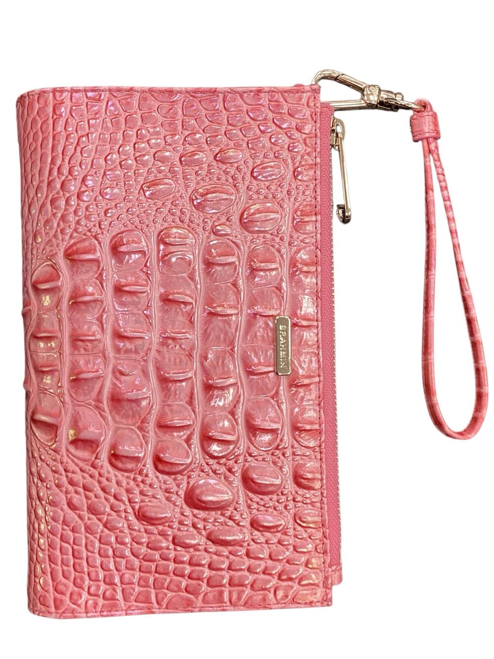 NWT Brahmin Large Daisy Melbourne Wallet/Wristlet in Pink